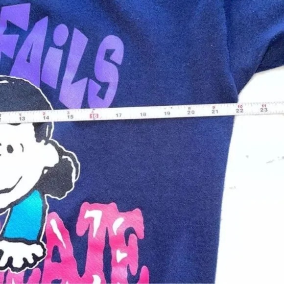 Vintage 70s Peanuts Lucy When All Else Fails There's Chocolate Crewneck Pullover - Picture 4 of 9